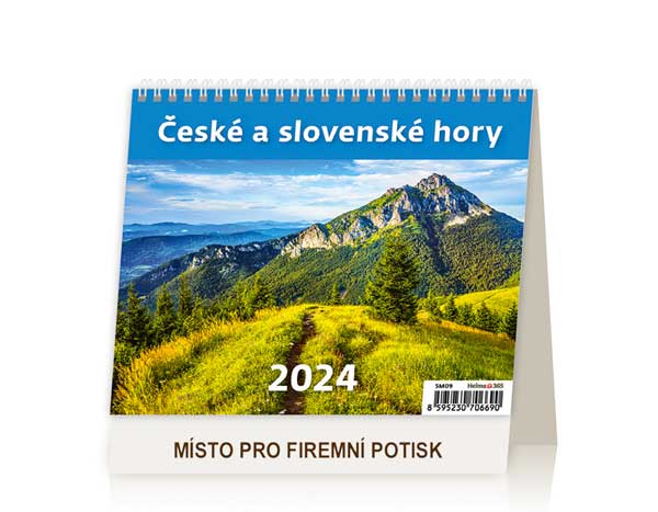 Èeské a slovenské hory - malý stolní kalendáø nápady na firemní vánoèní dárky eshop